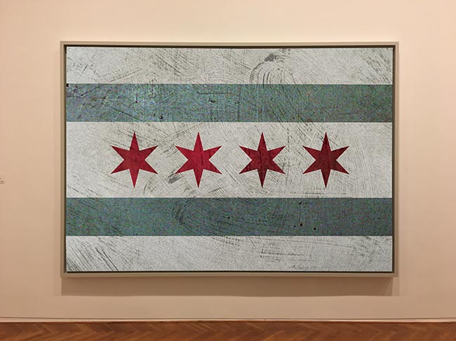 Chicago Flag by Thomas Van Housen